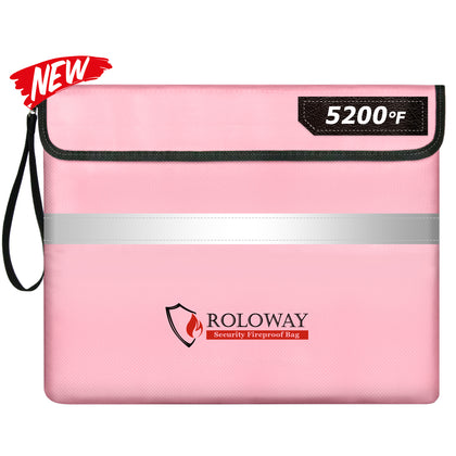 Fireproof document bag | 5200℉ Pink | Roloway