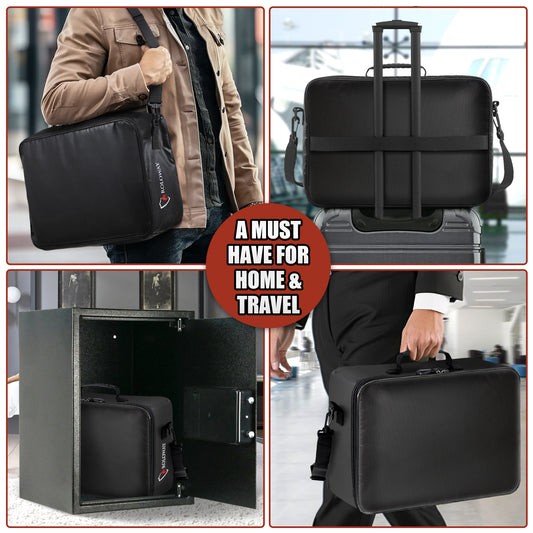 Fireproof bag 5200°F AL | Multilayer | Black | XL
