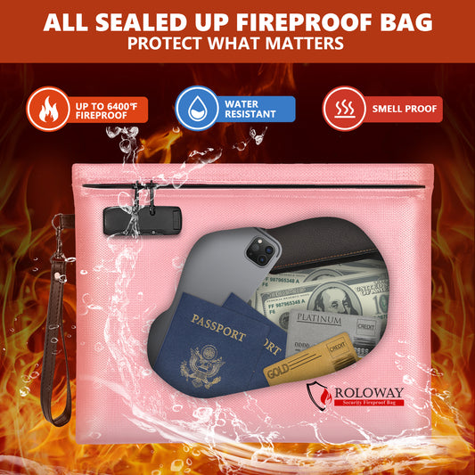 Newly ALL SEALED UP Fireproof Clutch 6400°F AL | Pink | L