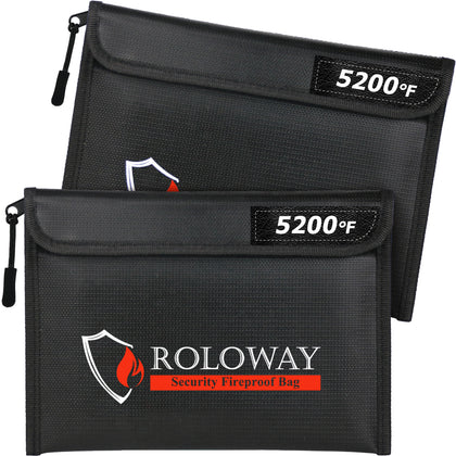 Fireproof bag | 2-pack 5200℉ Black Bag | Roloway