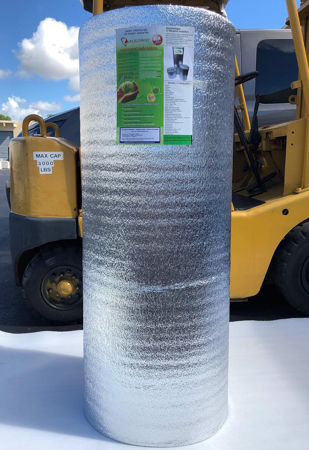 Heat Shield Energy Products | 16"x10ft 12.5sqft insulating material | Roloway