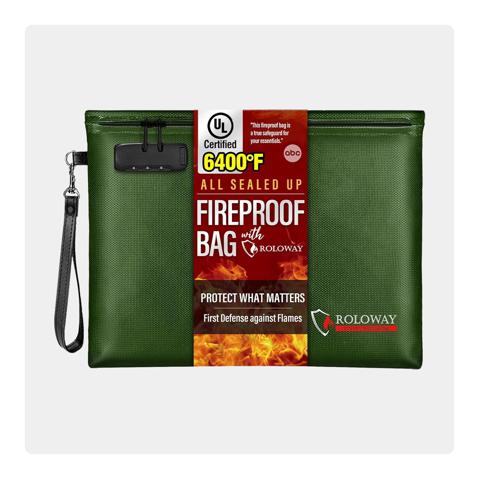 Newly ALL SEALED UP Fireproof Clutch 6400℉ AL | Black | L