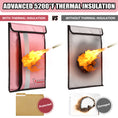 Load image into Gallery viewer, ROLOWAY upgraded pink fireproof document bag 15.5 x 11.5 inch3