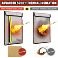 Load image into Gallery viewer, ROLOWAY upgraded 5200°F fireproof document bag 15.5 x 11.5 inch1