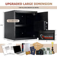 Load image into Gallery viewer, ROLOWAY SAFE MONEY SAFE BOX for home with 2 fireproof money bags 1.5 cubic feet in silver1