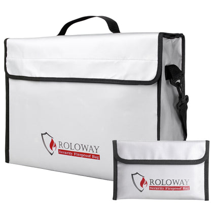 ROLOWAY X-LARGE Fireproof Bag for document and valuables safety2