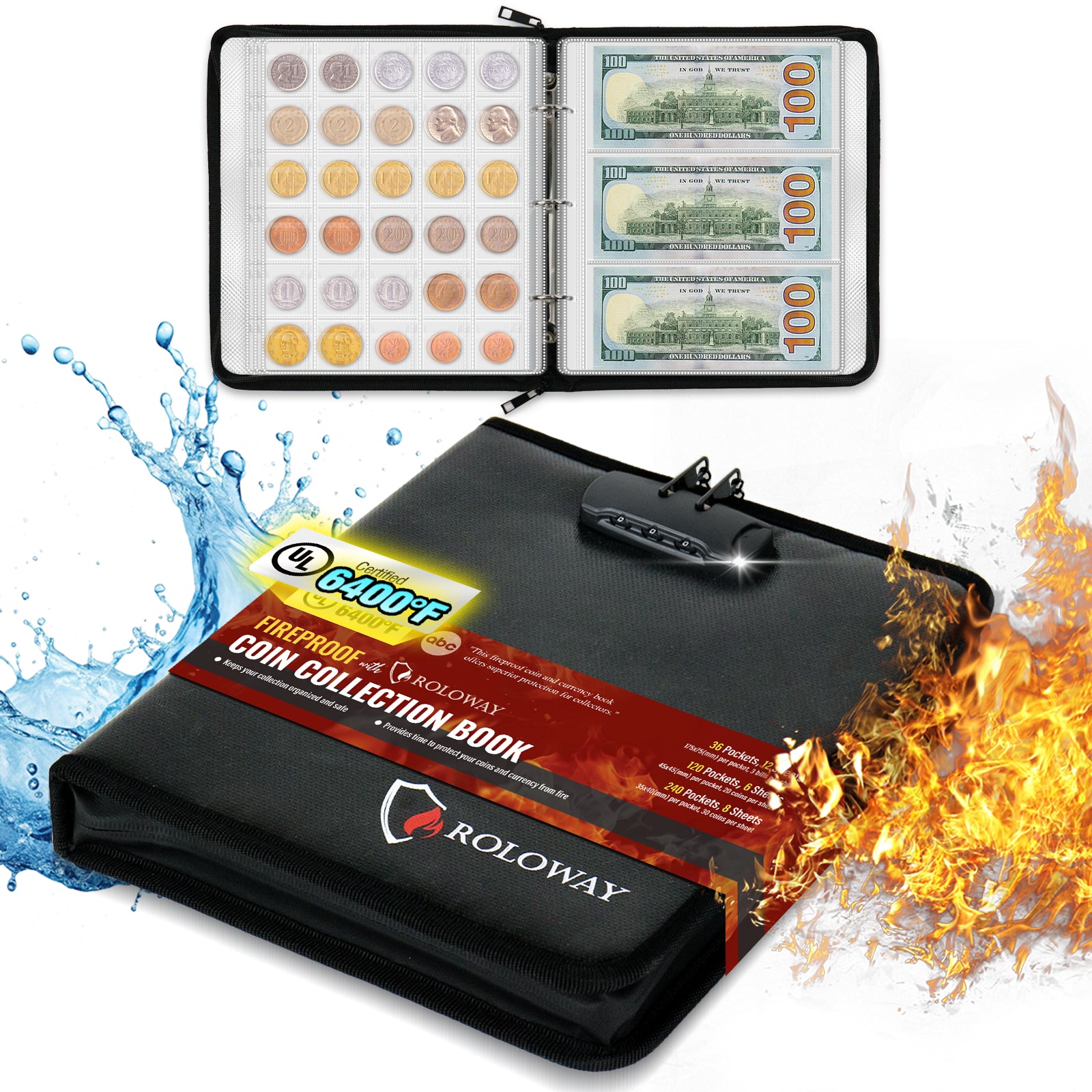 Coin Collection Book 6400°F AL