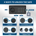 Load image into Gallery viewer, Safe Box | 0.23 Cubic Feet with USB Emergency Power Outlet  | Voncabay