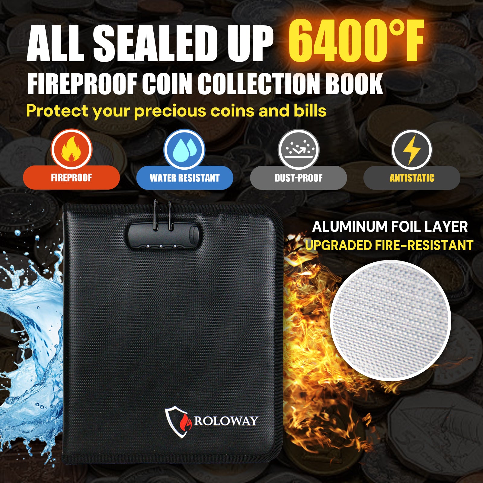Coin Collection Book 6400°F AL