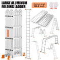 Charger l'image dans la visionneuse de la galerie, S-7-in-1 Aluminum Folding Ladder | Silver | Sekamtools