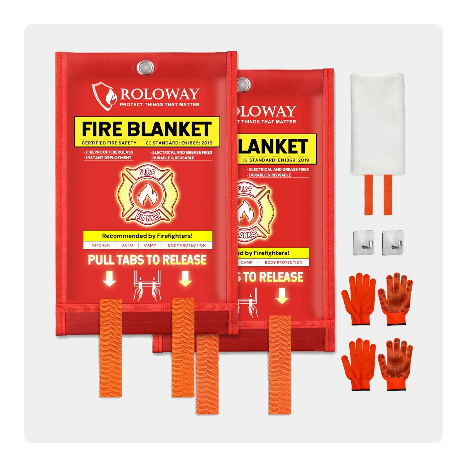 Fire Blanket | 2-Pack / 4-Pack