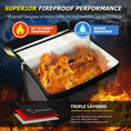 Cargar la imagen en la vista de la galería, ROLOWAY Lipo Battery Bag Fireproof Safety Storage (15 x 8.5 x 10 inch)5