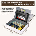 Load image into Gallery viewer, X-Large hidden book safe with included fireproof money bag for secure storage1