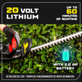 Load image into Gallery viewer, 22.4-Inch Cordless Hedge Trimmer