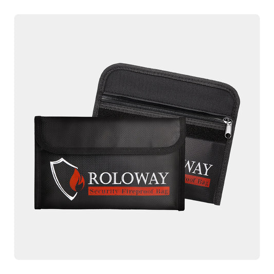 Fireproof money pouch | 2-pack | Black