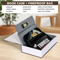 Load image into Gallery viewer, Hidden Book Safe with Fireproof Money Bag for secure storage2