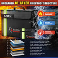 Load image into Gallery viewer, Fireproof bag 5200°F AL | Black with Reflective Strip | XL