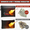 Load image into Gallery viewer, Fireproof pouch 5200°F AL | 2-pack Black | M