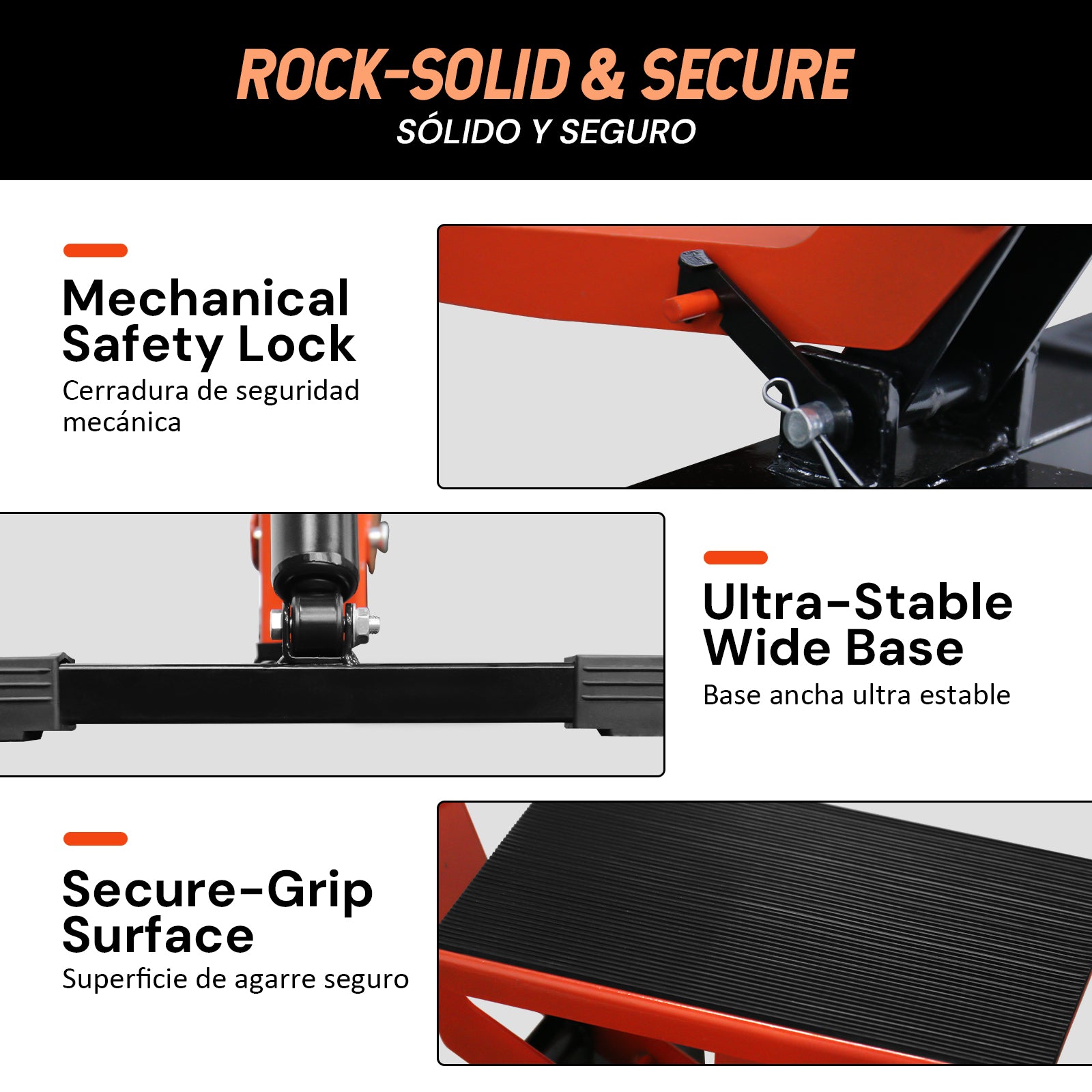 Dirt Bike Lift Stand | Orange & Black | Sekamtools