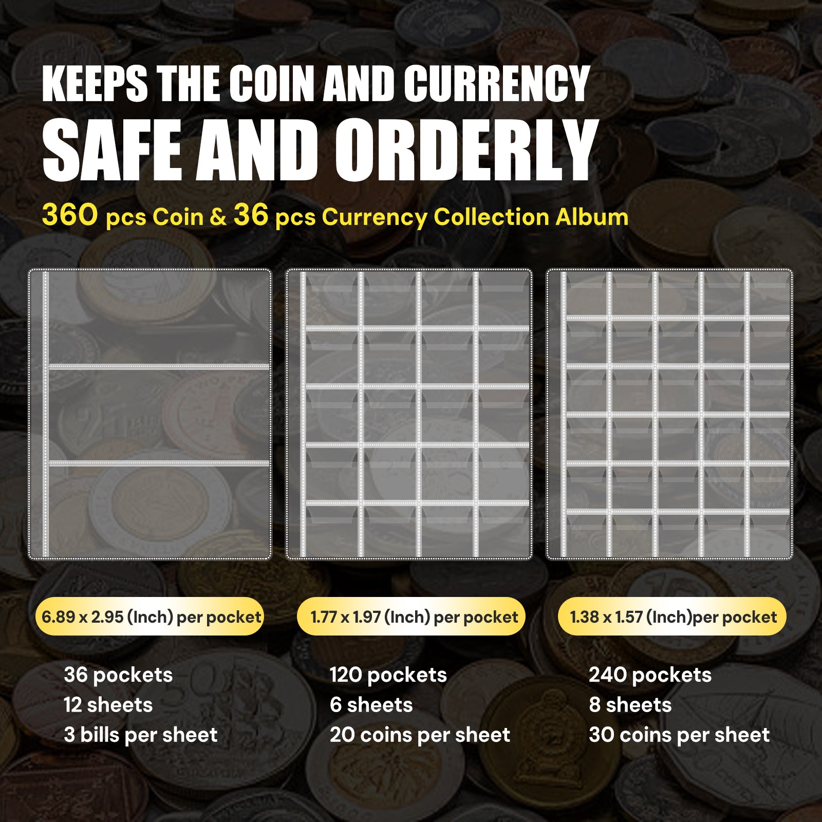 Coin Collection Book 6400°F AL
