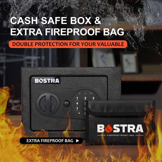 Safe Box | 0.23 Cubic Feet with 9070 keypad in multiple colors | Bostra