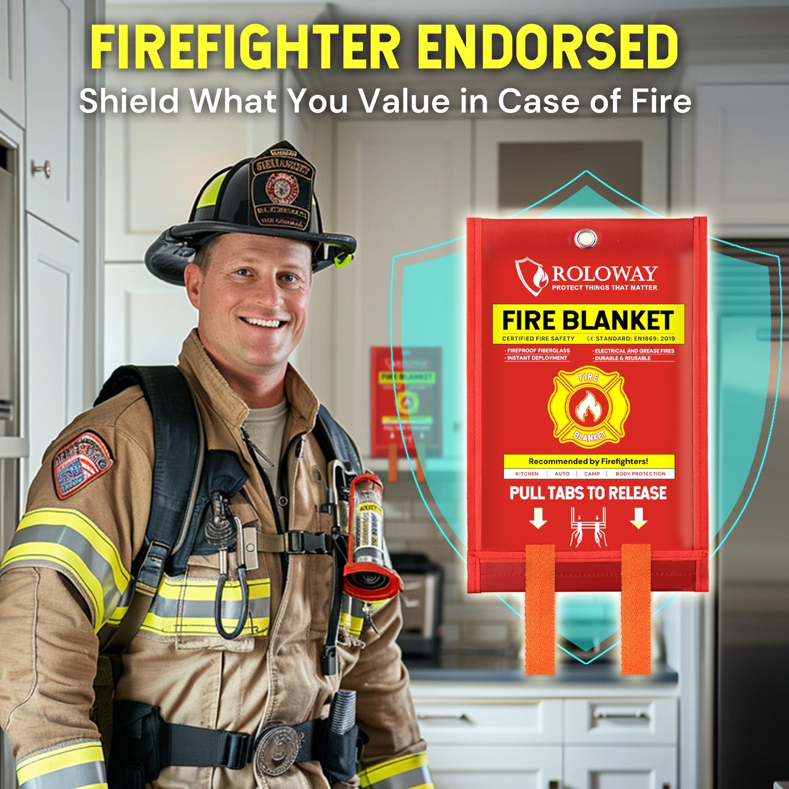 Fire Blanket | 2-Pack / 4-Pack