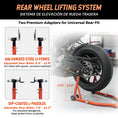 Load image into Gallery viewer, Motorcycle Front Rear Combo Stand Lift | Orange/Black | Sekamtools
