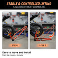 Load image into Gallery viewer, Motorcycle Rear Wheel Stand | Orange | Sekamtools