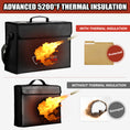 Load image into Gallery viewer, Fireproof Bag 5200°F AL | Black | XL