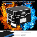 Load image into Gallery viewer, Voncabay fireproof document box with reflective strips for safety5