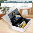 Load image into Gallery viewer, New hidden book safe with fireproof money bag for secure storage2
