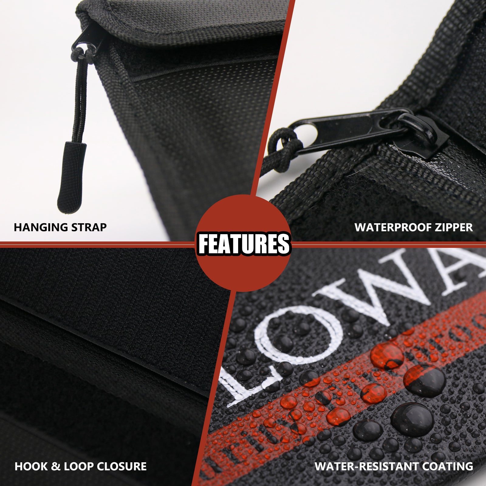 Fireproof pouch 5200°F AL | 2-pack Black | M