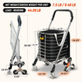 Load image into Gallery viewer, Foldable Stair-climbing Cart | Black & Sliver | Sekamtools