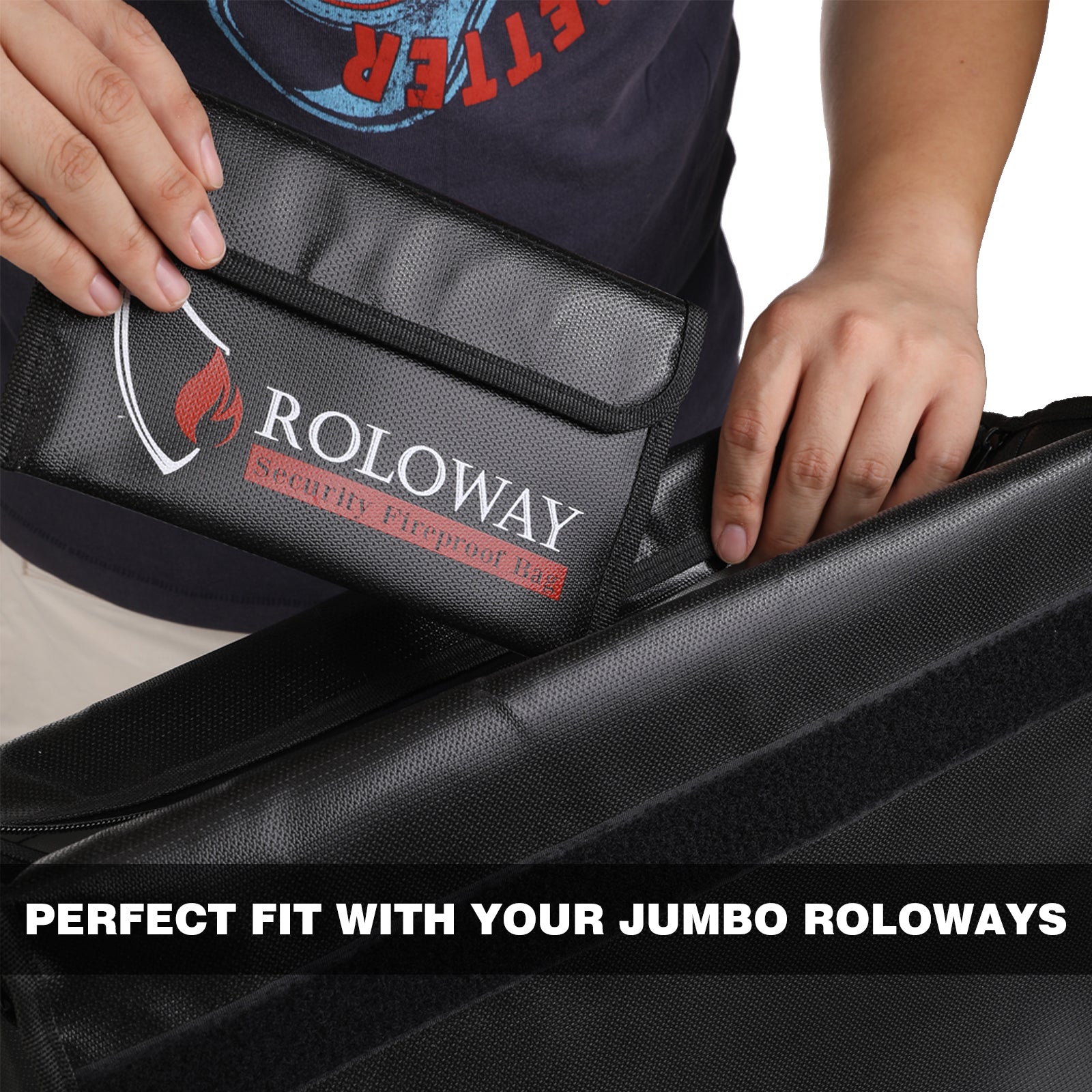 Fireproof money pouch | 2-pack | Black