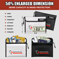 Load image into Gallery viewer, Fireproof pouch 5200℉ AL | 2-pack Black & Sliver | M