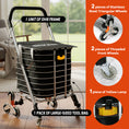 Load image into Gallery viewer, Foldable Stair-climbing Cart | Black & Sliver | Sekamtools