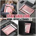 Load image into Gallery viewer, ROLOWAY upgraded pink fireproof document bag 15.5 x 11.5 inch1