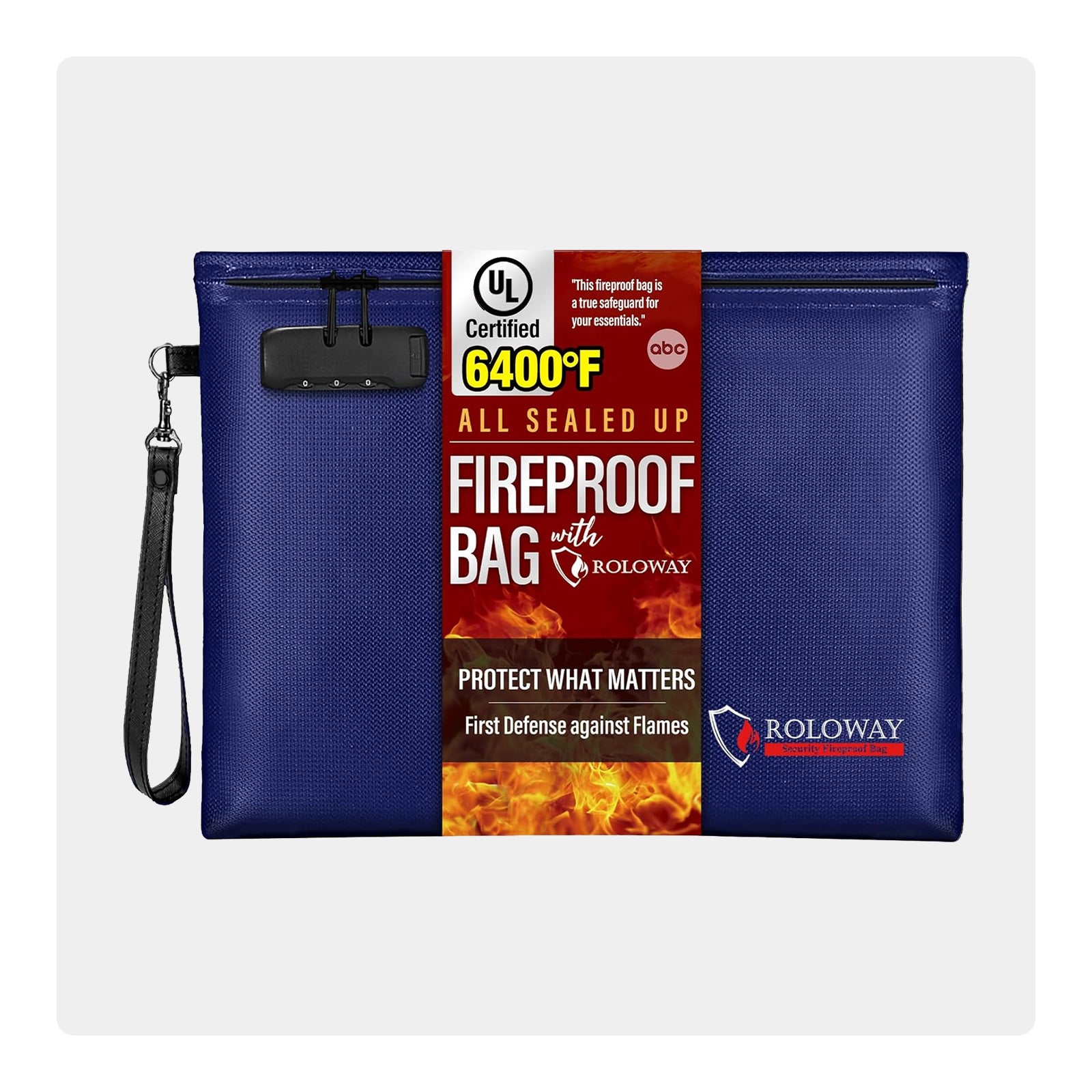 Newly ALL SEALED UP Fireproof Clutch 6400℉ AL | Black | L