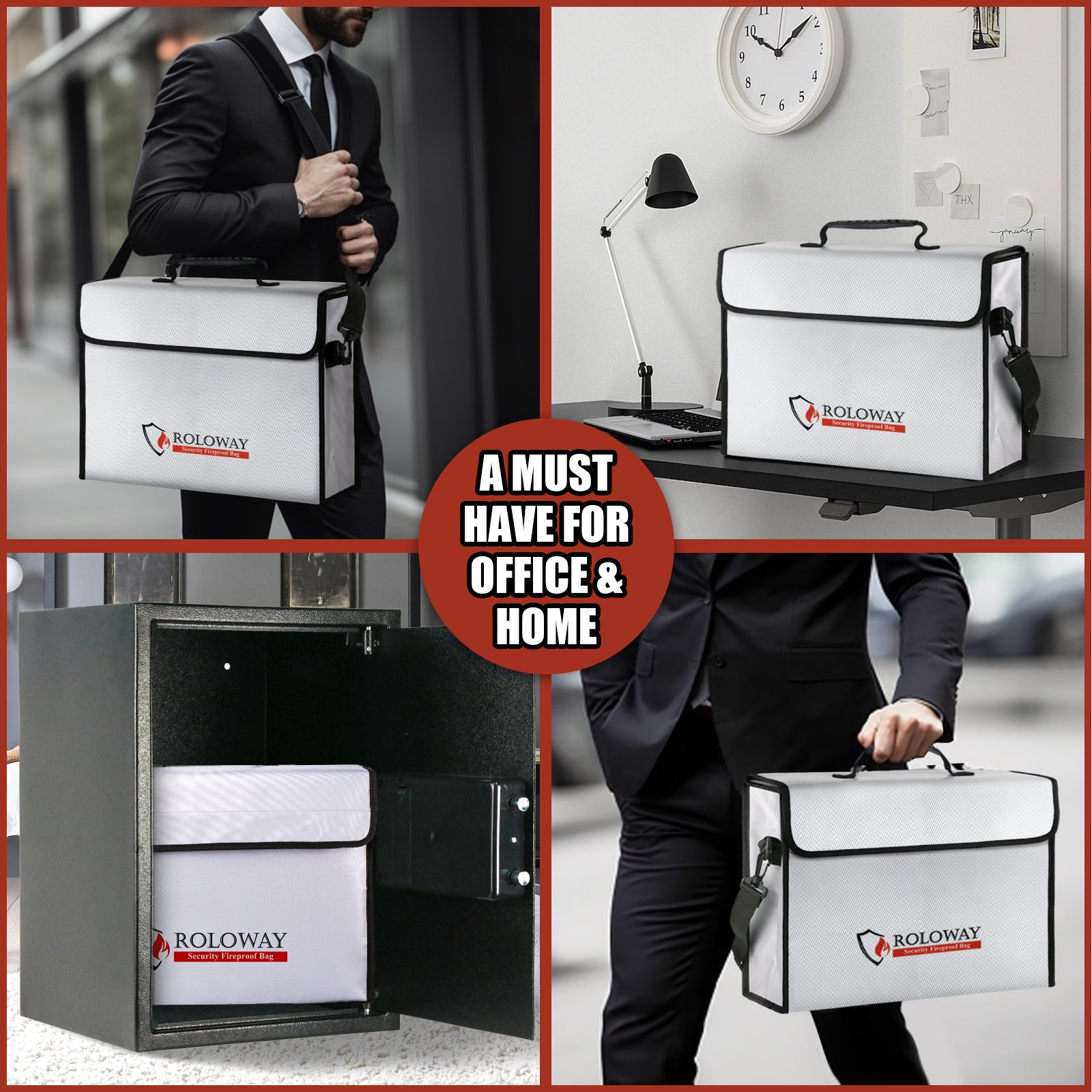Fireproof Bag 5200°F AL | Silver | XL