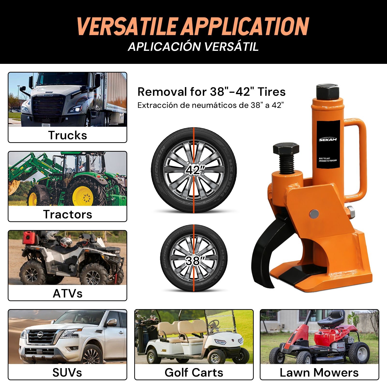 Tire Bead Separator | Orange & Black | Sekamtools