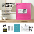 Load image into Gallery viewer, Safe Box | Pink 1.5 Cubic Feet with Silver Keypad | Voncabay