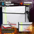 Load image into Gallery viewer, ROLOWAY X-LARGE Fireproof Bag with Reflective Strip for safety and secure storage3