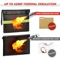 Load image into Gallery viewer, Fireproof Clutch 5200°F AL | Black | L