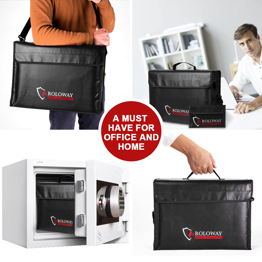 ROLOWAY JUMBO black fireproof bag for safekeeping valuables4