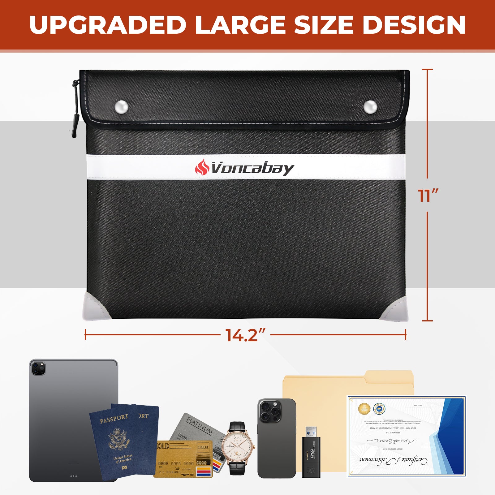 Fireproof Clutch 5200°F AL | Voncabay