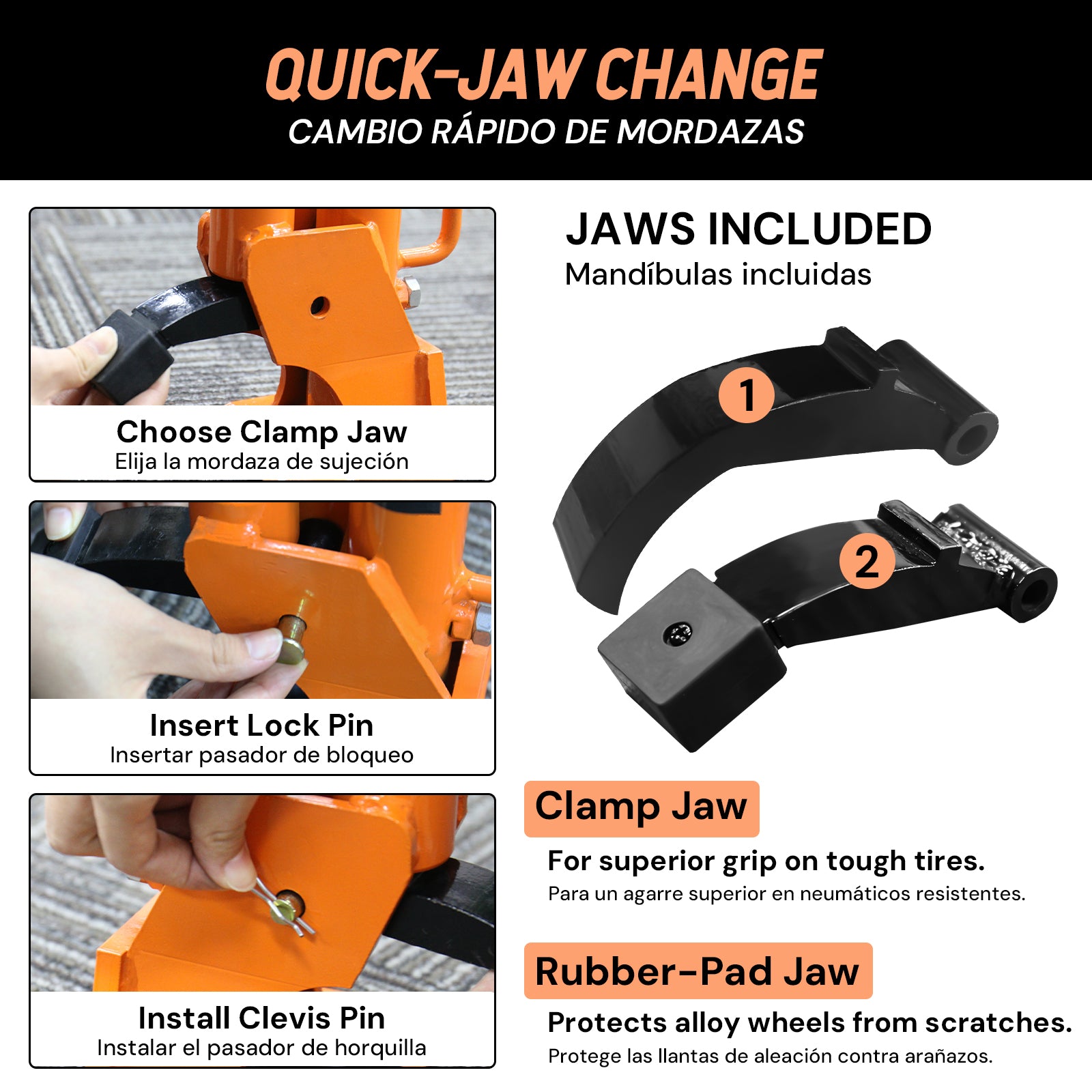 Tire Bead Separator | Orange & Black | Sekamtools