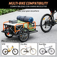 Charger l'image dans la visionneuse de la galerie, Foldable bicycle cargo trailer | Black & Orange | Sekamtools