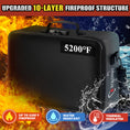 Cargar la imagen en la vista de la galería, Fireproof bag 5200°F AL | Multilayer | Black | XL