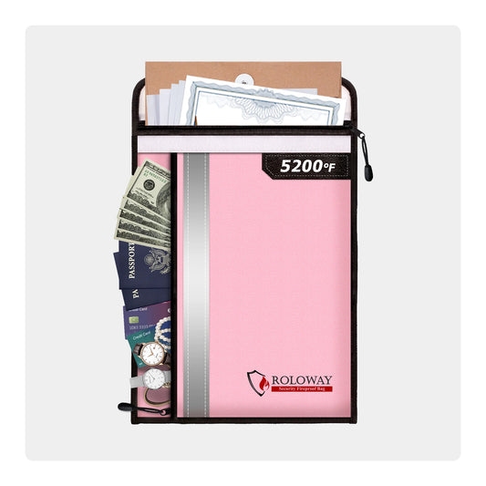 Fireproof bag 5200°F AL | Pink | Rectangle L