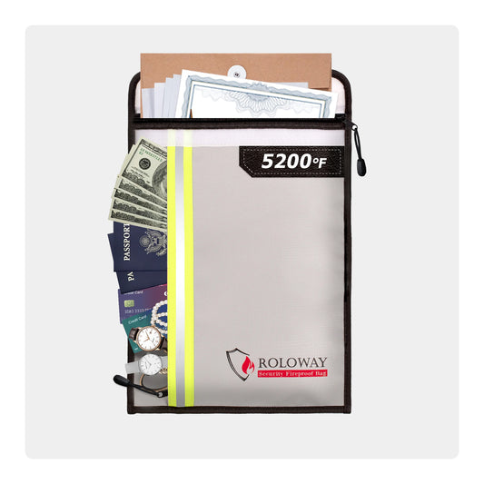 Fireproof bag 5200°F AL | Sliver | Rectangle L